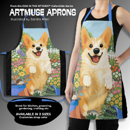 DENNY da Corgi All-Over Print Schürze