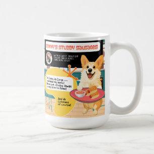 DENNY'S STUBBY WÜRSTCHEN Corgi Art Muse Rezept Kaffeetasse