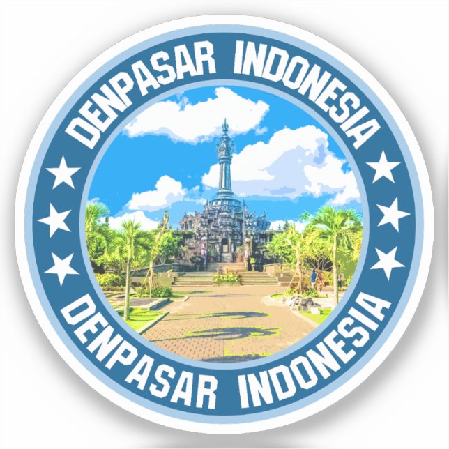 Denpasar Aufkleber (Vorderseite)