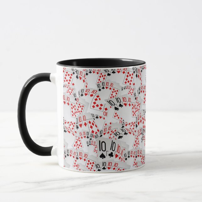 Dens, Cartes De Poker, Mug De Café Combo Noir (Gauche)