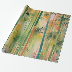 Dense Bamboo Forest at Sunset Geschenkpapier
