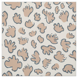 Dense Organic Terrazzo | Abstract Terracotta  Stoff