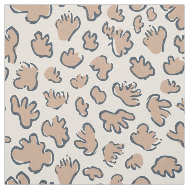 Dense Organic Terrazzo | Abstract Terracotta  Stoff (Muster)