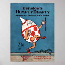 Denslow's Humpty Dumpty Book Cover Poster auf Canv