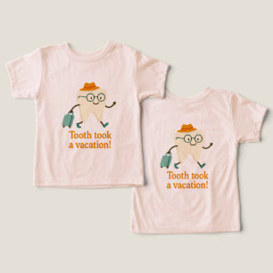 Dent en Vacances T-Shirt pour Tout-Petits Drôle