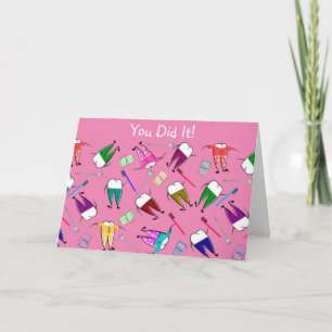 Dental Abschluss Herzlichen Glückwunsch Pink Karte