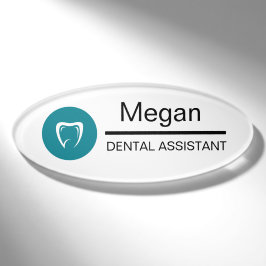 Dental Assistant Custom Tooth Logo Namenschild