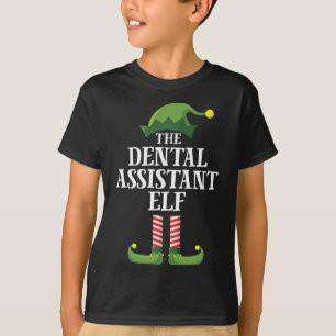 Dental Assistant Elf Matching Family Christmas Par T-Shirt