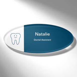 Dental Assistant Friendly Tooth Symbol Namenschild