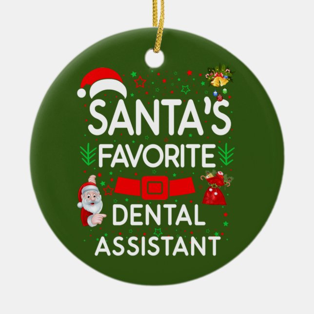 Dental Assistant Keramik Ornament (Vorne)