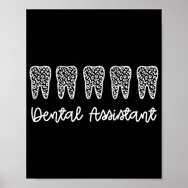 Dental Assistant Ohrfeigen für Assistent Dentist Poster (Vorne)