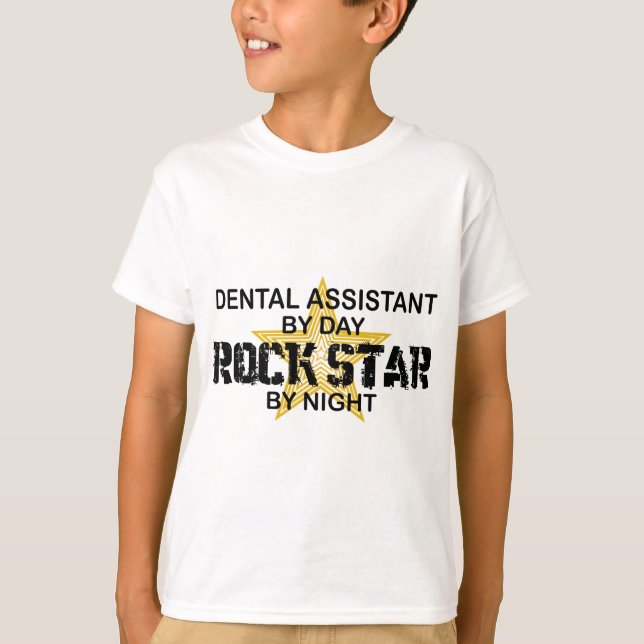 Dental Assistant Rock Star T-Shirt (Vorderseite)