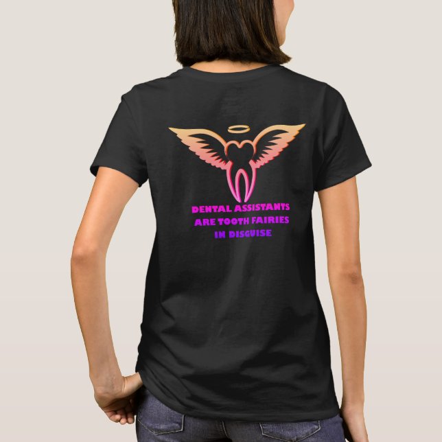 Dental Assistant sont fées en T-shirt déguisé (Dos)