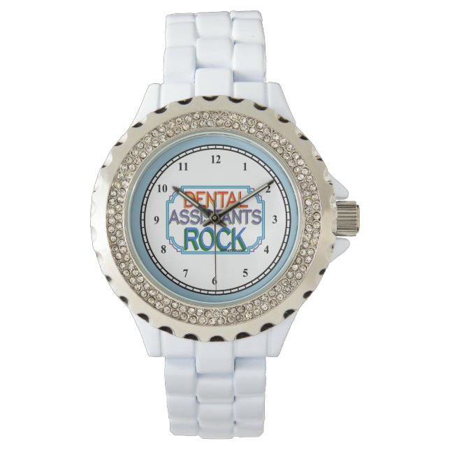 Dental Assistants Rock Armbanduhr (Vorderseite)