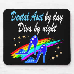 DENTAL ASST BY DAY, DIVA BY NIGHT MOUSEPAD