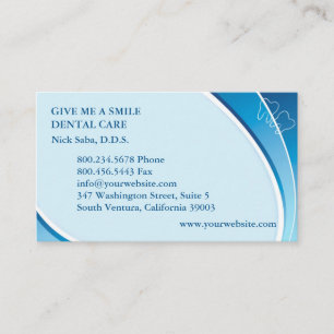 Dental Business Card mit Terminabsprache Terminkarte