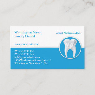 Dental Business Card mit Terminabsprache Terminkarte