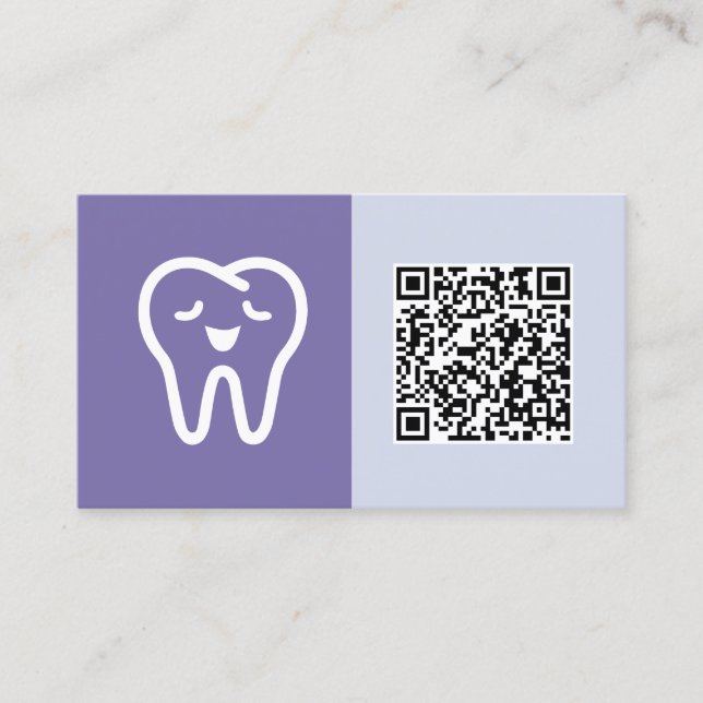 Dental Custom QR Visitenkarte (Vorderseite)