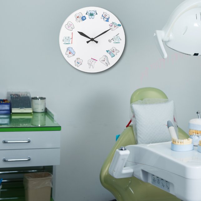 Dental Delight Große Wanduhr (Von Creator hochgeladen)