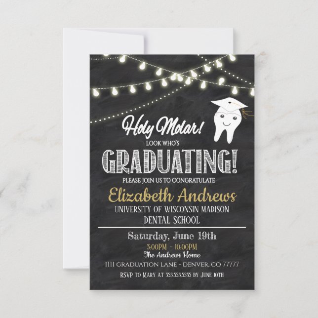 Dental Graduation Invitation (Devant)