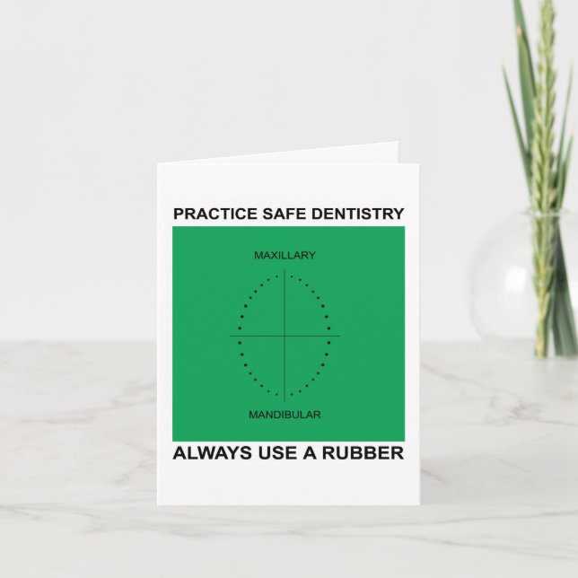 Dental Greeting Card for Dentists Karte (Vorderseite)