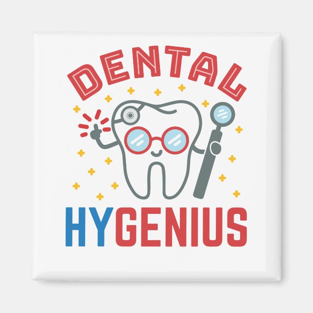 Dental Hygenius Hygienist RDH Funny Wertschätzung Magnet (Vorne)