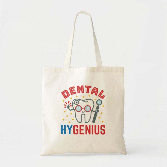 Dental Hygenius Hygienist RDH Funny Wertschätzung Tragetasche (Vorne)