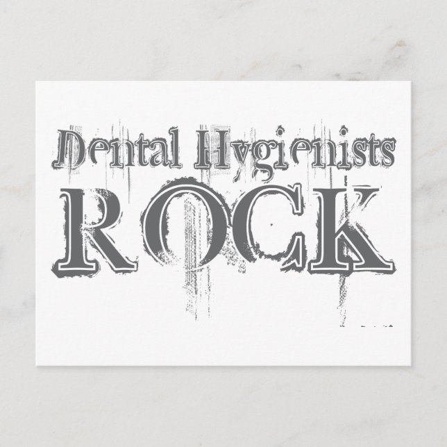 Dental Hygienists Rock Postkarte (Vorderseite)
