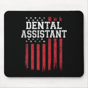 Dental Istant American Flag Usa Patriot Patriotic Mousepad
