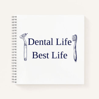 Dental Life Best Life quadratisches Spiralnotizbuc Notizbuch