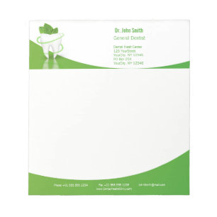 Dental Médicale Mint Leaf Tooth - Bloc-notes