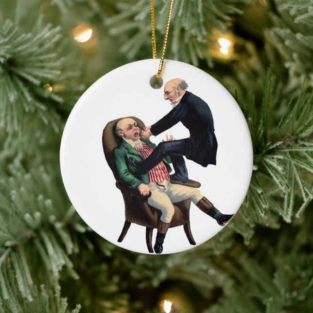 Dental Office Christmas Decoration Keramik Ornament (Baum)