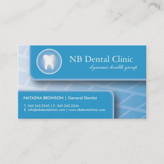 Dental-/Orthopädie-Visitenkarten Terminkarte (Vorderseite)