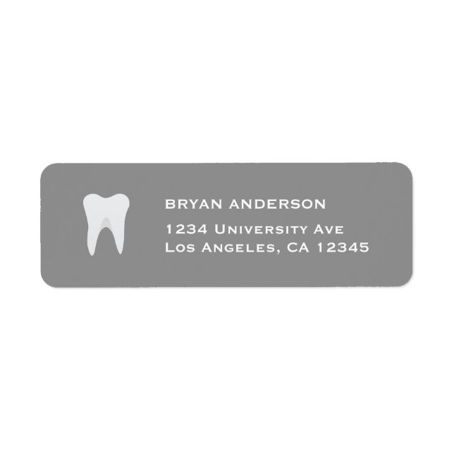 Dental Return Address Label (Vorne)