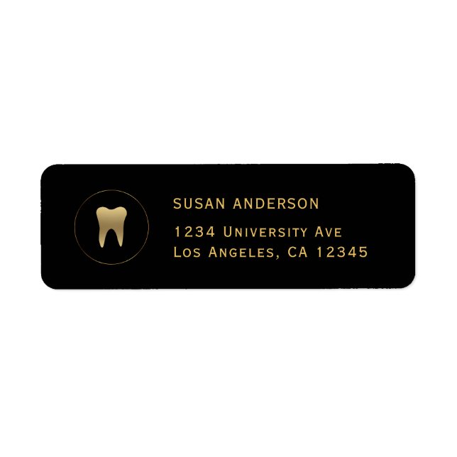 Dental Return Address Label (Vorne)