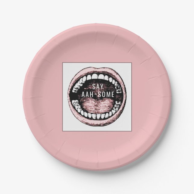 Dental School Graduation Party Pappteller (Vorderseite)