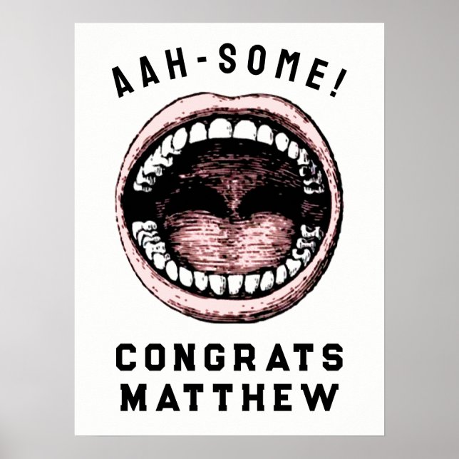 Dental School Graduation Poster (Vorne)
