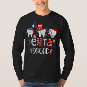 Dental Squad 4. Juli Zahnarzt American Patriot T-Shirt