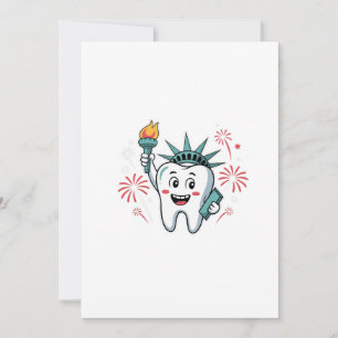 Dental Squad 4. Juli Zahnarzt Funny American Einladung