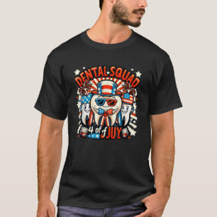 Dental Squad 4. Juli Zahnarzt Funny American Pa T-Shirt