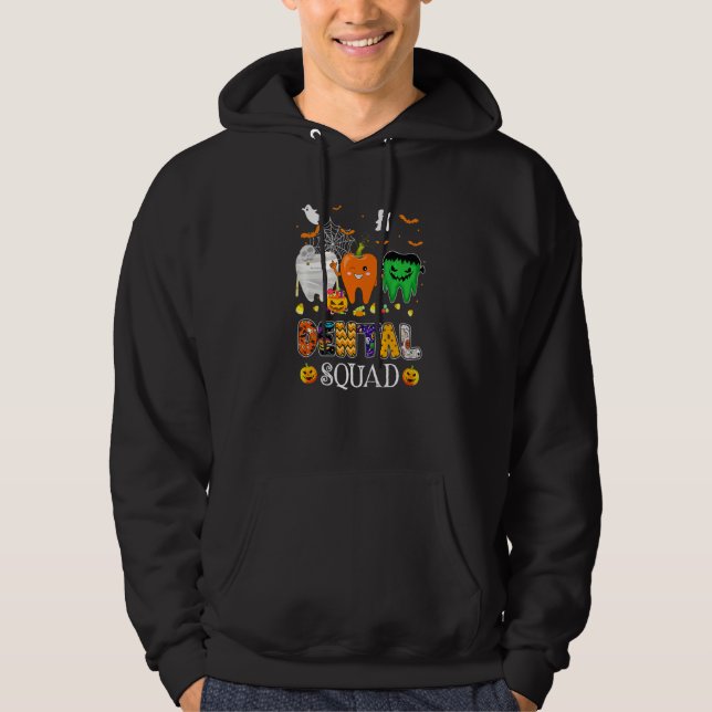 Dental Squad Dentist Halloween Costume Spooky Pump Hoodie (Vorderseite)