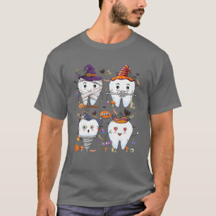 Dental Squad Halloween Dentist Trick Or Teeth Dent T-Shirt