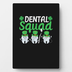 Dental Squad Leprechaun Teeth St Patricks Day Toot Fotoplatte