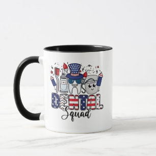 Dental Squad Niedlich Dentist Hygienist 4. Juli Tasse
