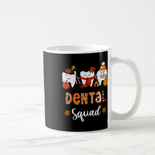 Dental Squad Pumpkin Herbstlaubs Zahnarzt als Kaffeetasse