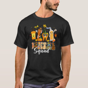 Dental Squad Zahn Zahnbürste Pilgerhut Thanksgi T-Shirt