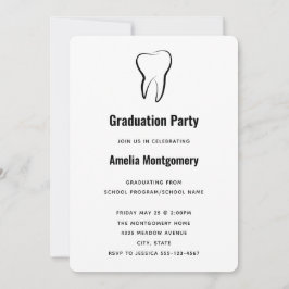 Dental Tooth Medical Graphic Abschluss Einladung