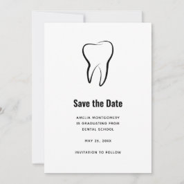 Dental Tooth Medical Graphic Abschluss Save The Date