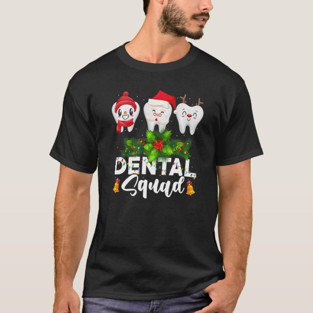 Dental Ugly Christmas Sweaters T-Shirt (Vorderseite)