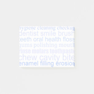 Dental Word Art Post-it Klebezettel